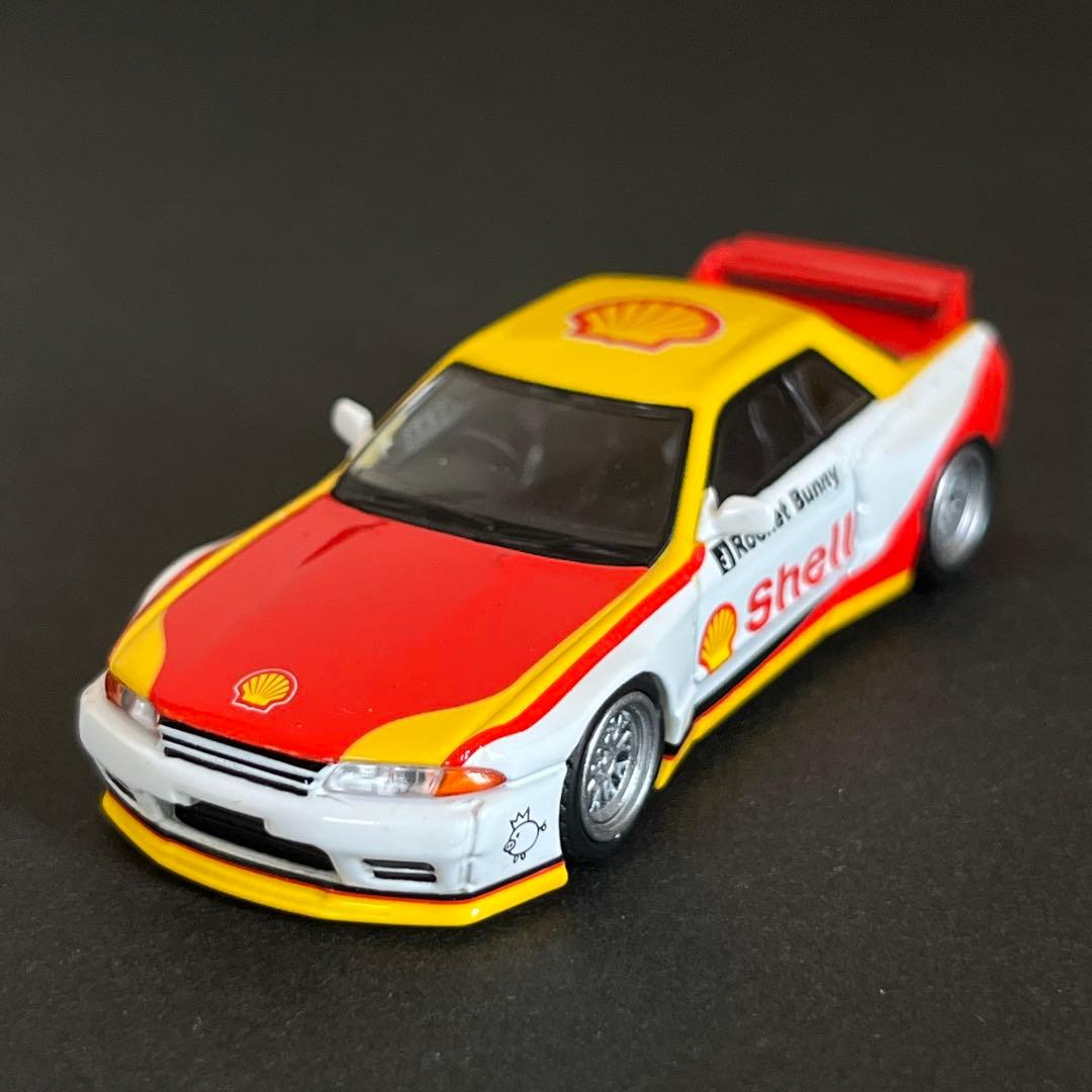 1/64 シェル 32GT-R パンデム ロケバニINNO64 × TINY