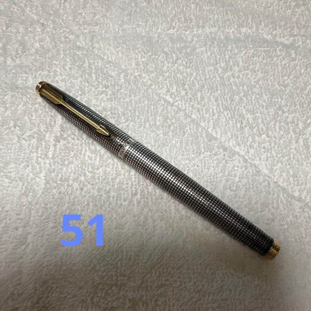14K パーカー STERLING SILVER 万年筆 USA