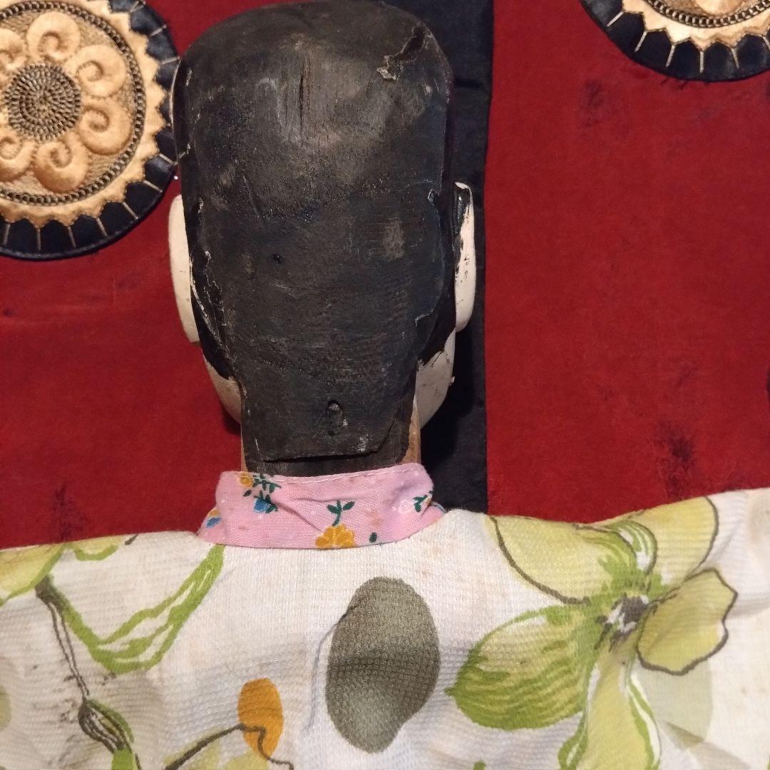 中国ヴィンテージ　ドール　木製　パペット人形