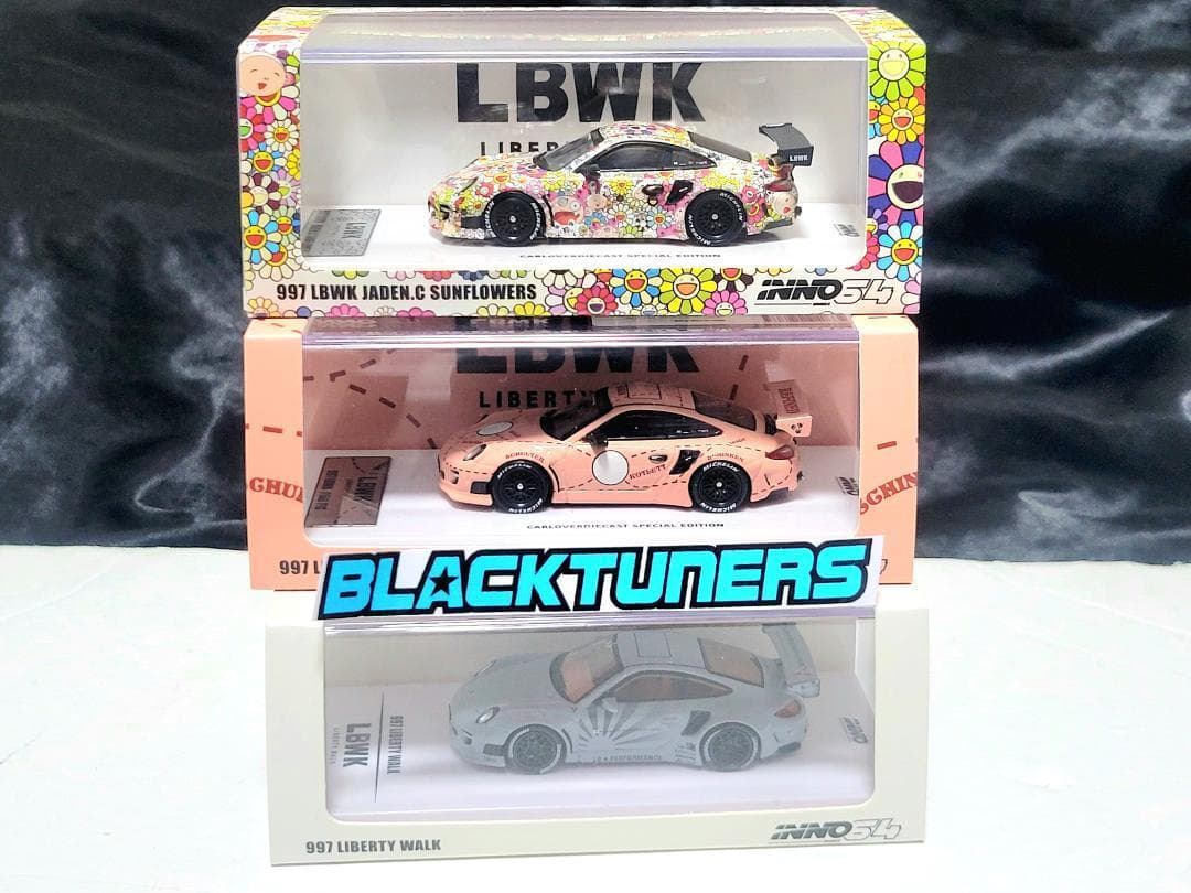 INNO64 限定 LIBERTY WALK PORSCHE ミニカー 3セット