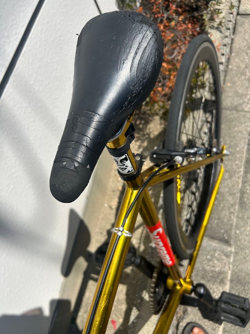 ゴールド シングルスピード ピストバイク　オリジナルカスタム