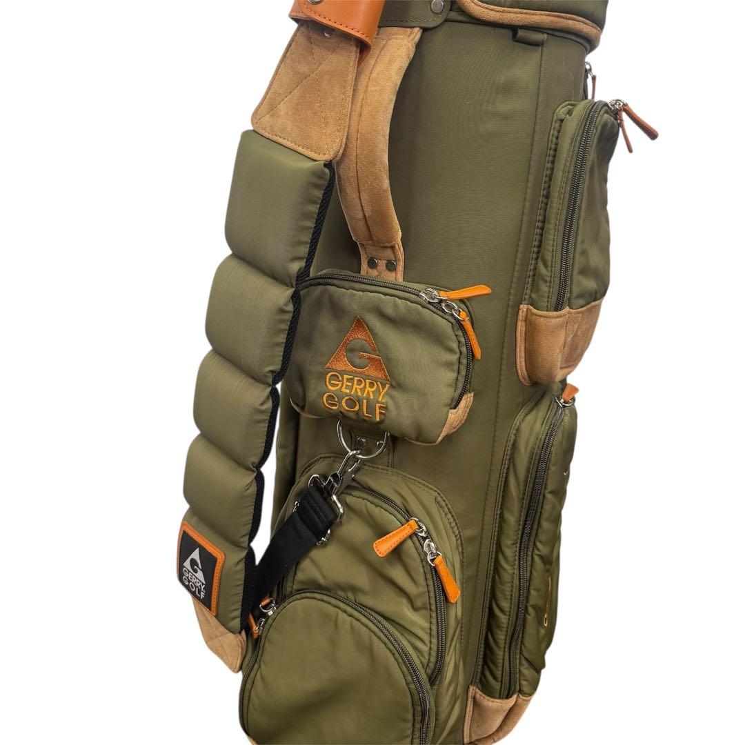 GERRY GOLF MARCH ゴルフキャディバッグ オリーブグリーン