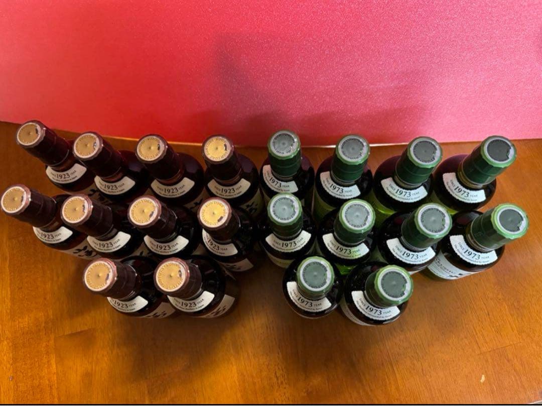 山崎・白州ウイスキー 各20本　計４０本セット 180ml