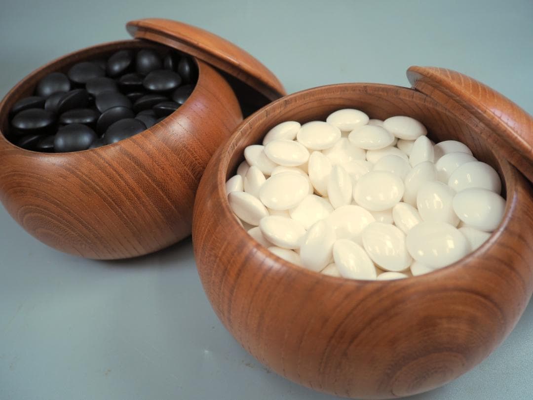 【宮崎県】日向特製蛤碁石38号/欅碁笥/碁笥箱セット