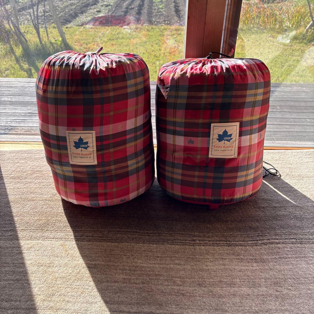 LOGOS チェック柄 スランバーシュラフ2つセット