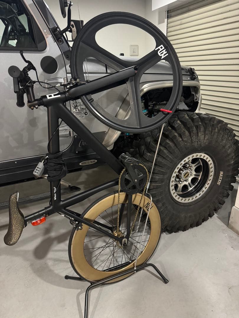 【専用】FUN ピストバイク マットブラック ゴールドホイール