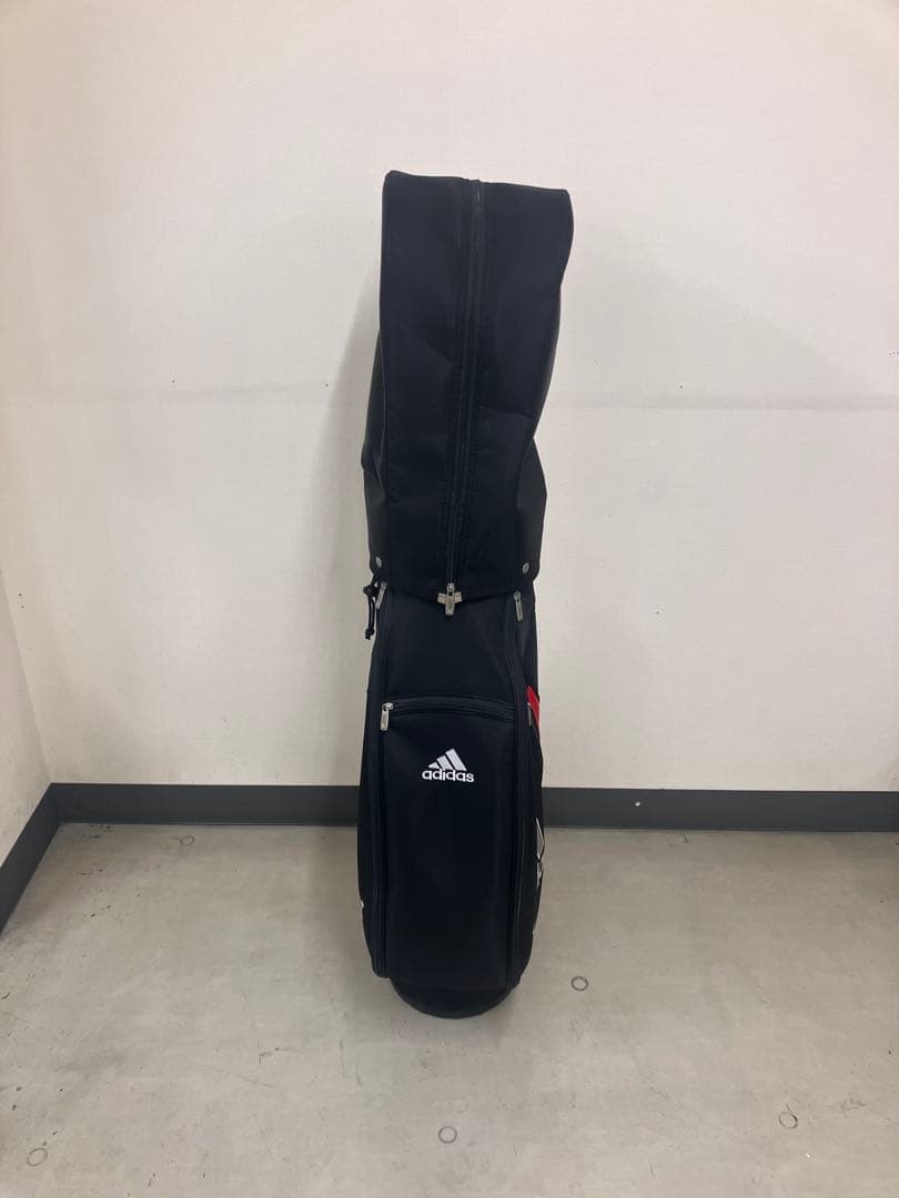 adidas ゴルフキャディーバック 黒赤アデダス