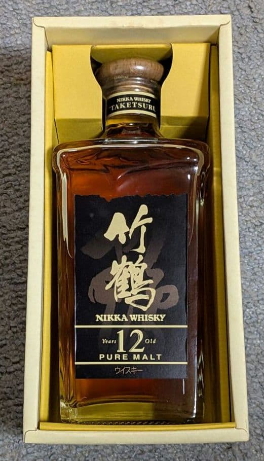 ニッカウヰスキー 竹鶴 12年 ピュアモルト 未開栓 箱付き 660ml　角瓶
