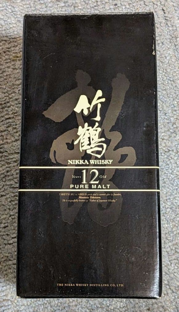 ニッカウヰスキー 竹鶴 12年 ピュアモルト 未開栓 箱付き 660ml　角瓶