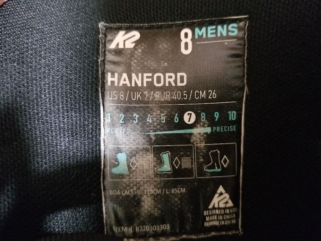 スノーボードブーツ K2 HANFORO 26cm
