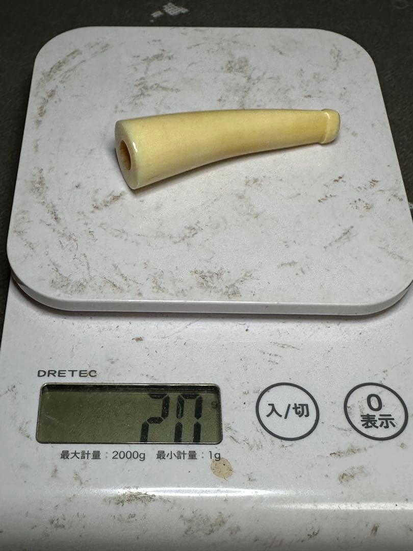 鯨歯　マッコウクジラ　煙管 パイプ　喫煙具天然素材　アンティーク　骨董