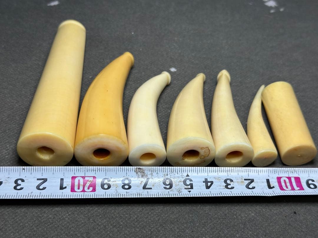 鯨歯　マッコウクジラ　煙管 パイプ　喫煙具天然素材　アンティーク　骨董