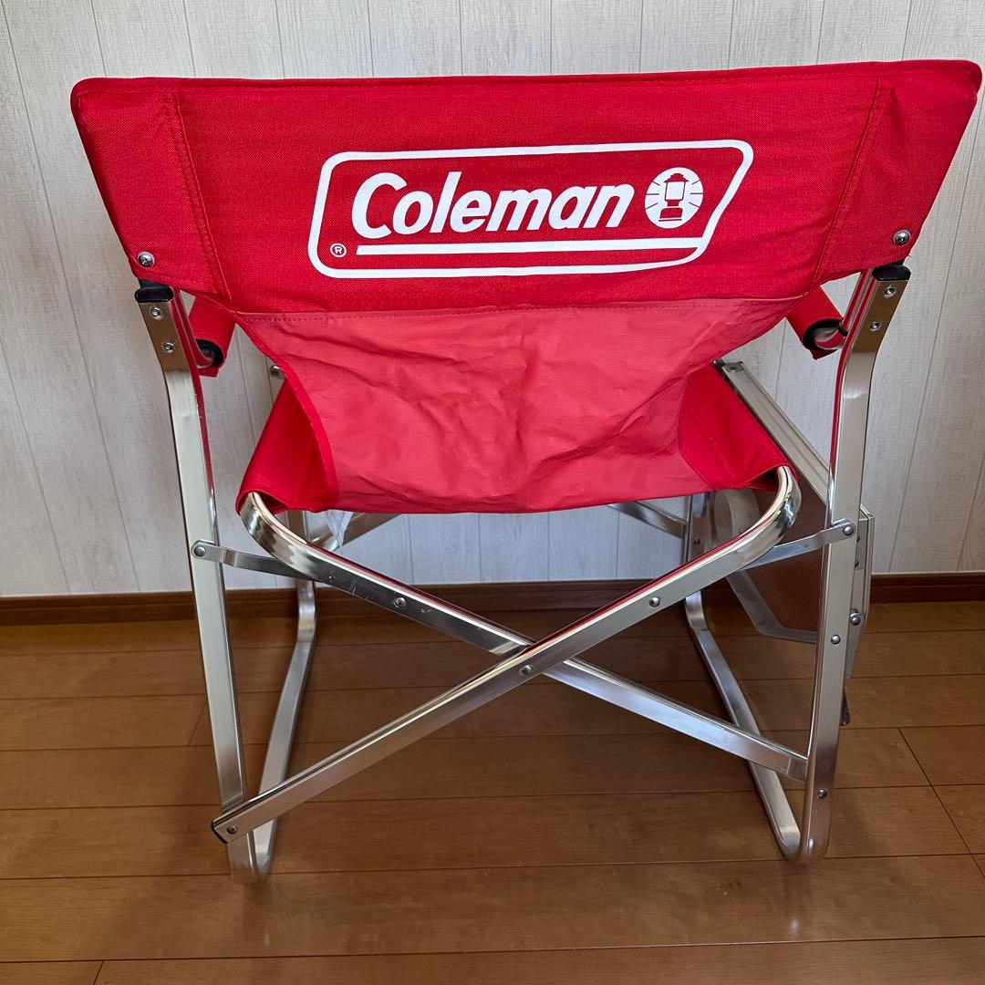 Coleman(コールマン)ニューキャプテンチェア サイドテーブル付 レッド
