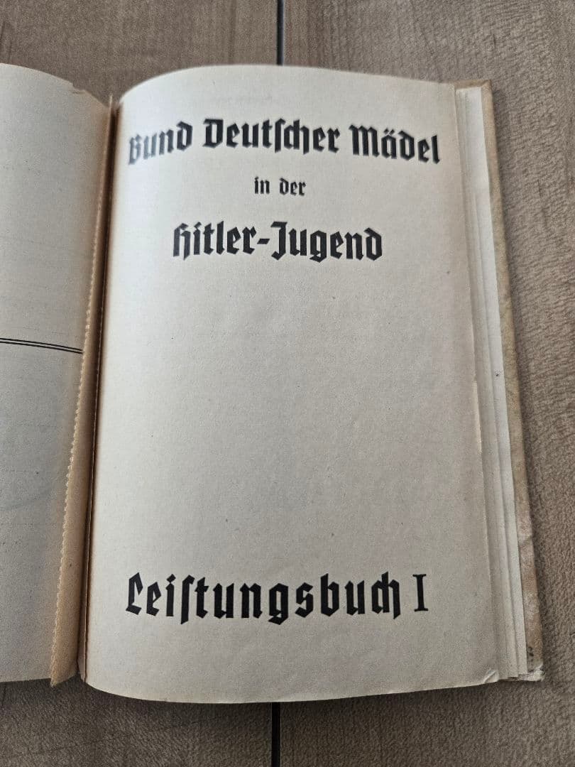 第二次大戦頃実物　HJ ドイツ青年団　手帳
