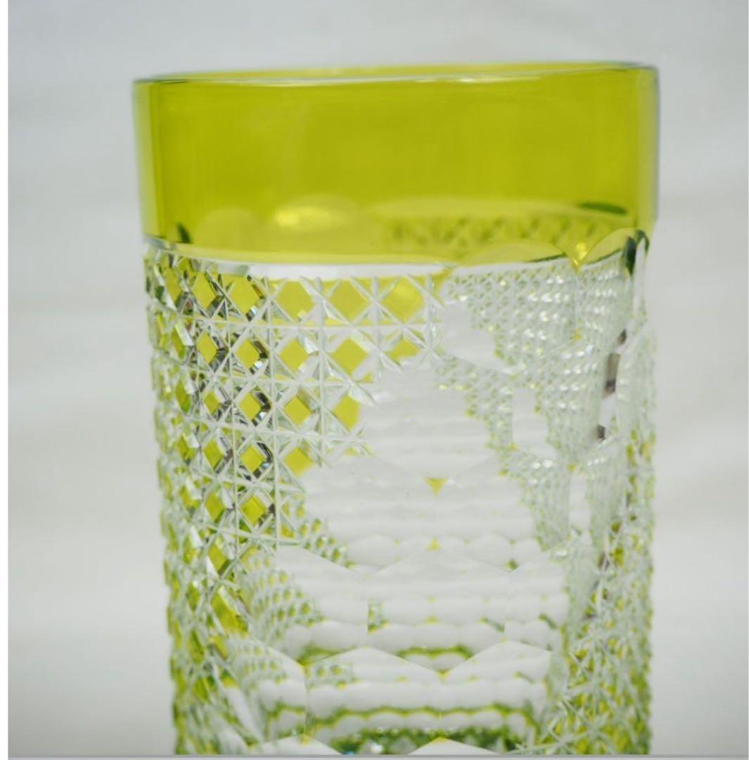 送料無料　伝統工芸士『篠崎清一』作江戸切子グラス2点　共箱　真作保証　篠崎硝子