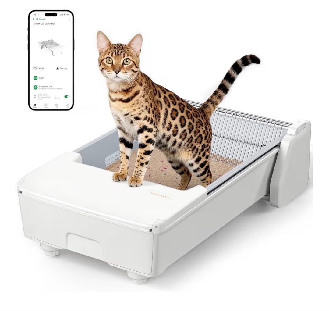 UBPET C30 全自動猫トイレ 開放式 オープンタイプ アプリ連動 最新型