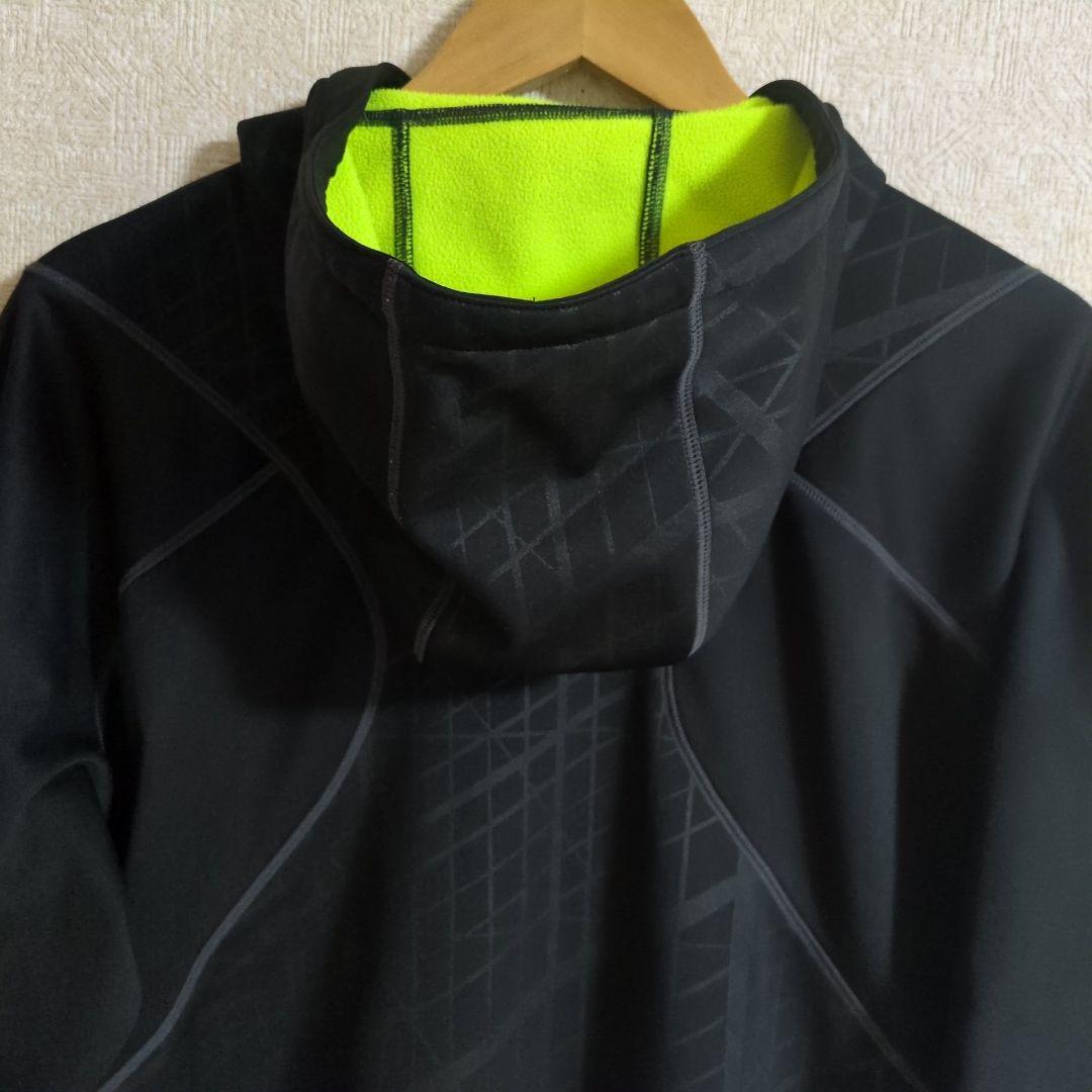 ミズノ 限定ウェアー ミズノプロ テックシールド 長袖パーカー L 黒