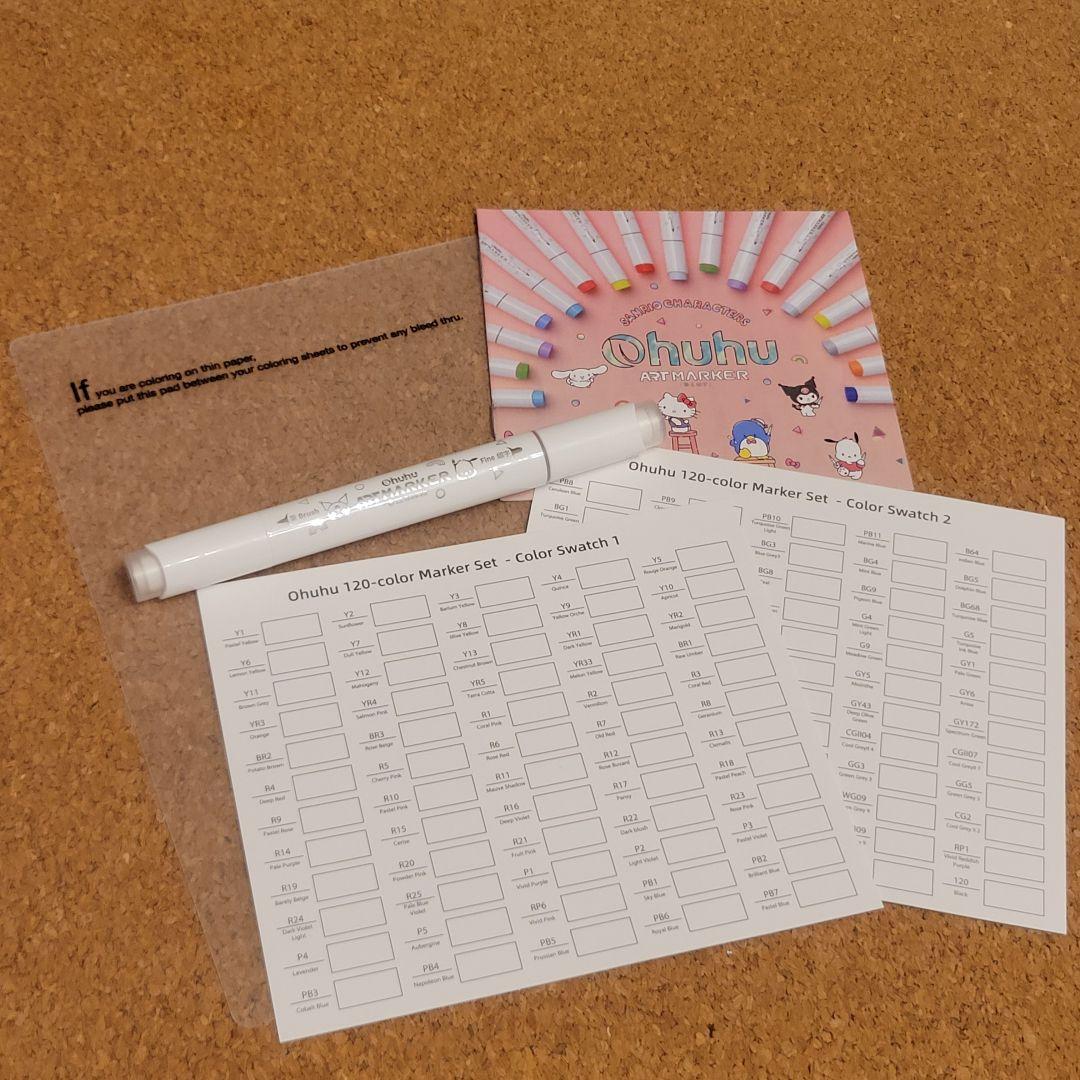 k*0様 【限定品】サンリオ Ohuhu マーカーペン 筆・細字120色