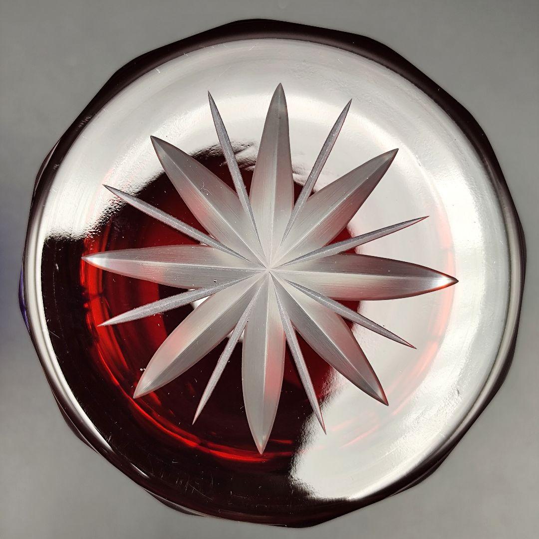 未使用美品☆定価約2万円 江戸切子 ペアロックグラス（切子、江戸切子、薩摩切子）