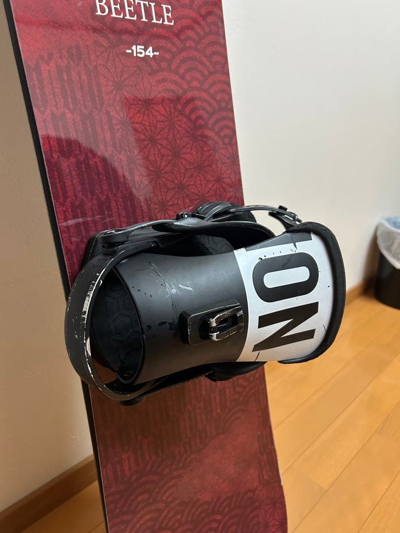 拓也CROOJA BEETLE スノーボード バインディング付き