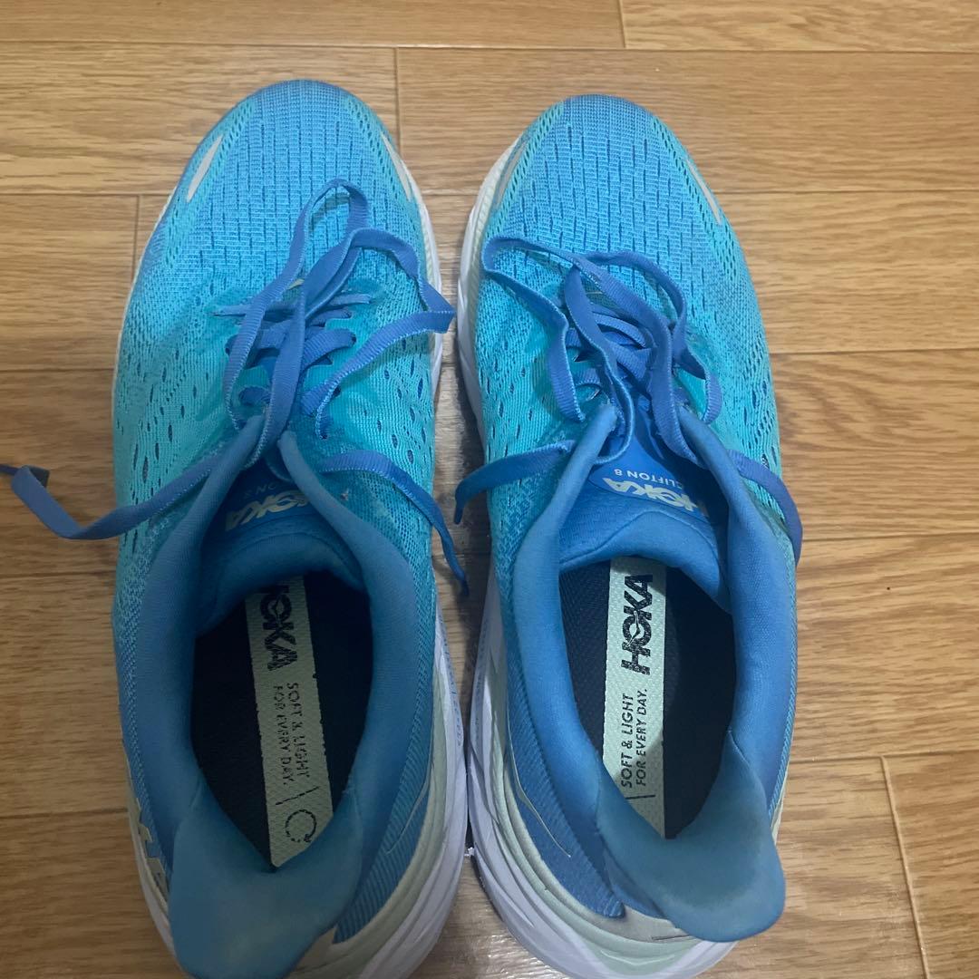 HOKA ランニングシューズ ブルー