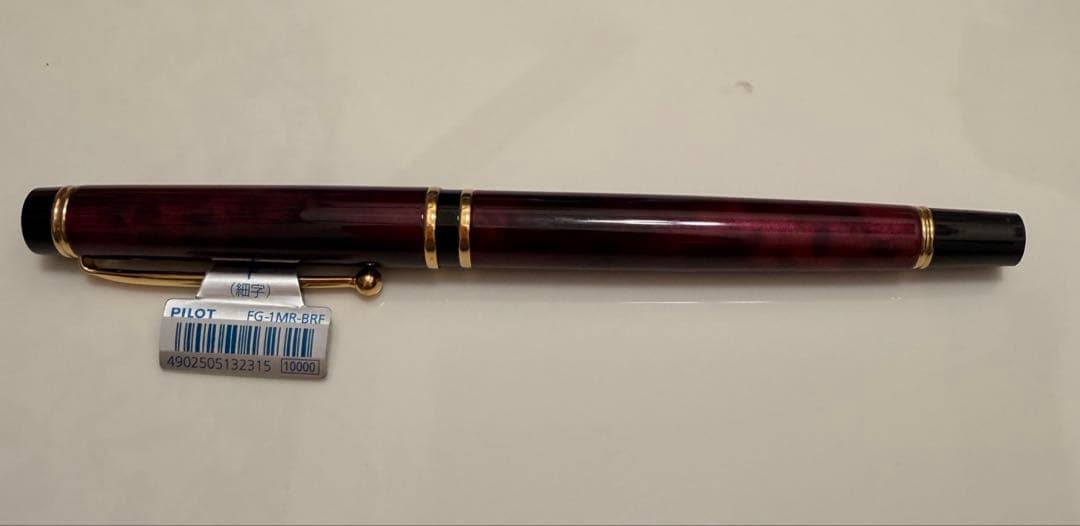 万年筆　パイロット　グランセ　ブラック×レッド　マーブル FG新品　14K