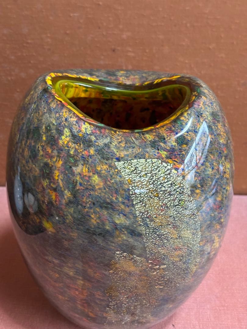 黒木国昭綾工房作琳派金彩色重文花瓶