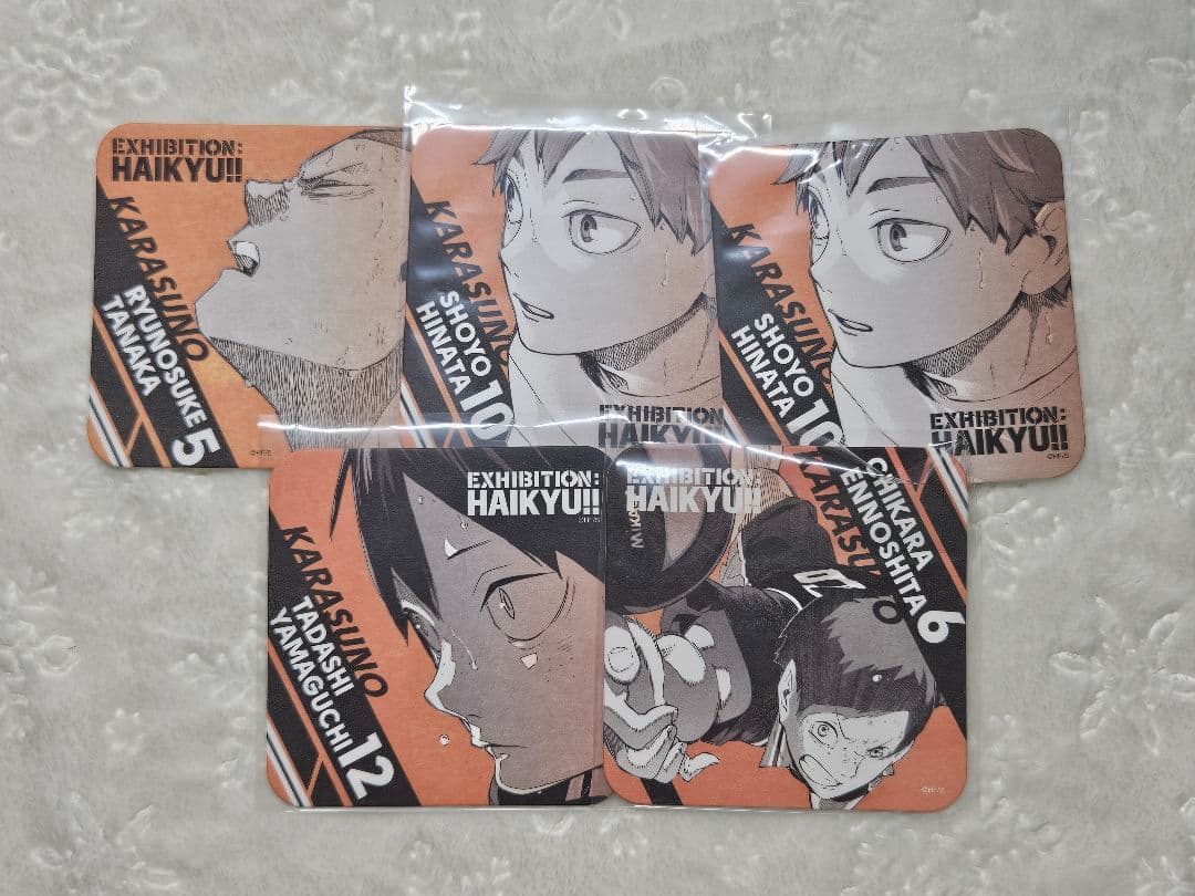ハイキュー!! 烏野 缶バッジ・ポストカード・コースターなどのグッズセット