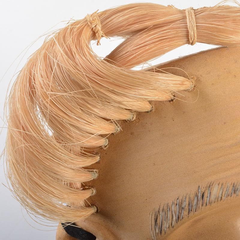 能面　能楽　雅楽　木彫　尉面　裕茂銘　C　R6987