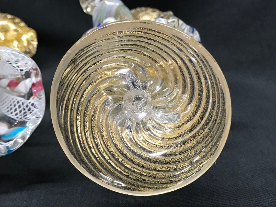 【現状品】ムラーノガラス ? ベネチアンガラス ? 置物　カサノバ　恋人