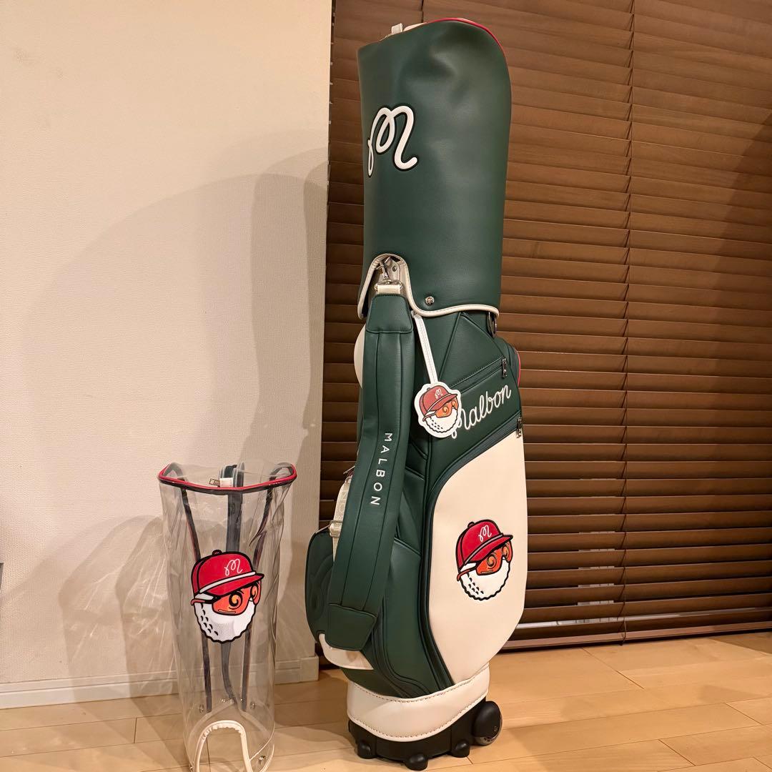 【国内発送】25新作MALBON マルボンゴルフ キャディバッグ ゴルフバッグ緑