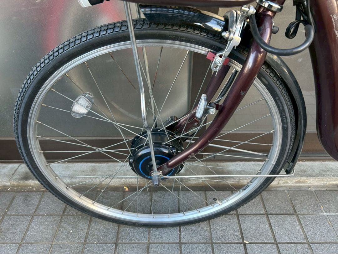 中古電動自転車 ブリヂストン フロンティア 26インチ ブラウン 横浜№3624