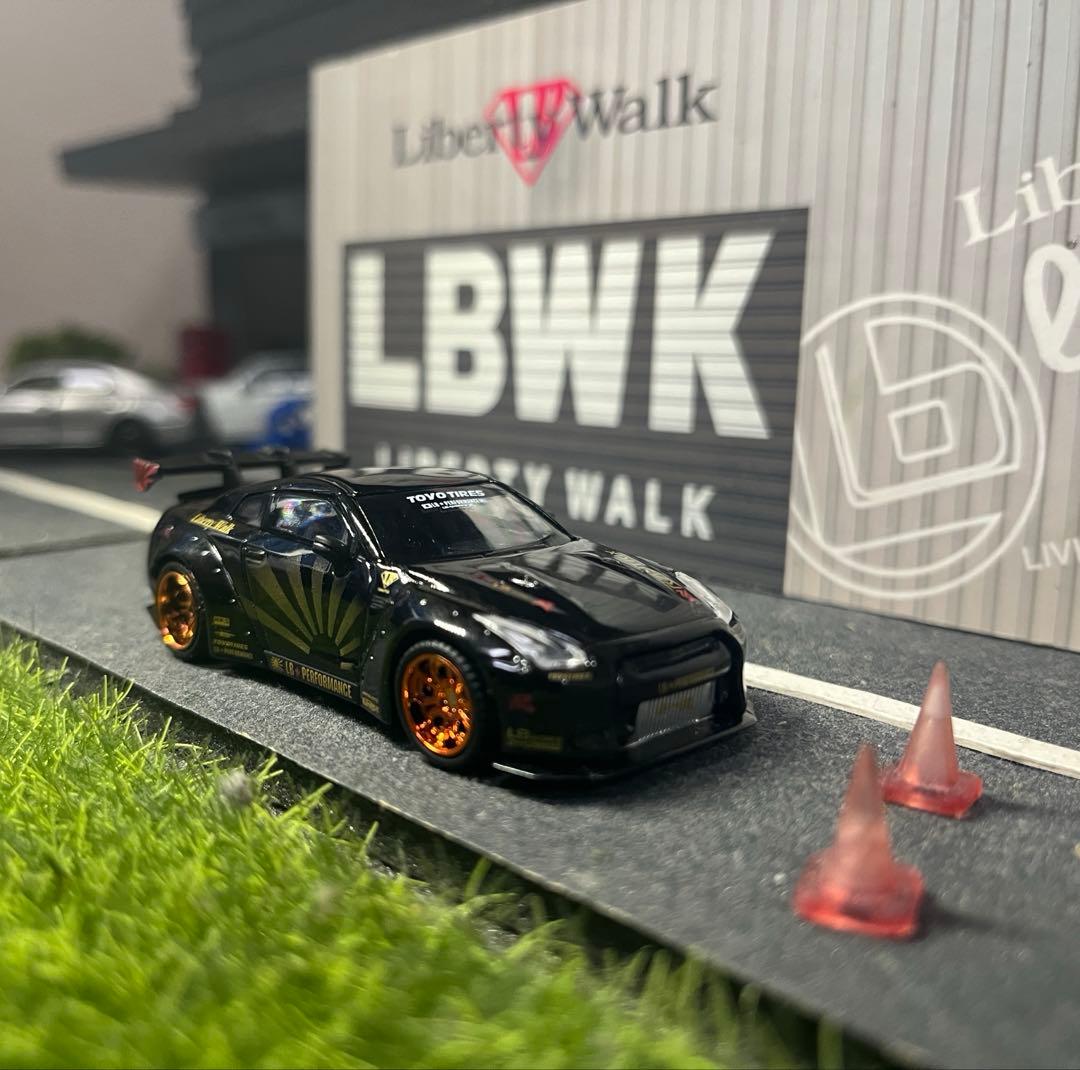 miniGT No.5 1/64 LB ブラック　カッパーホイール 開封品