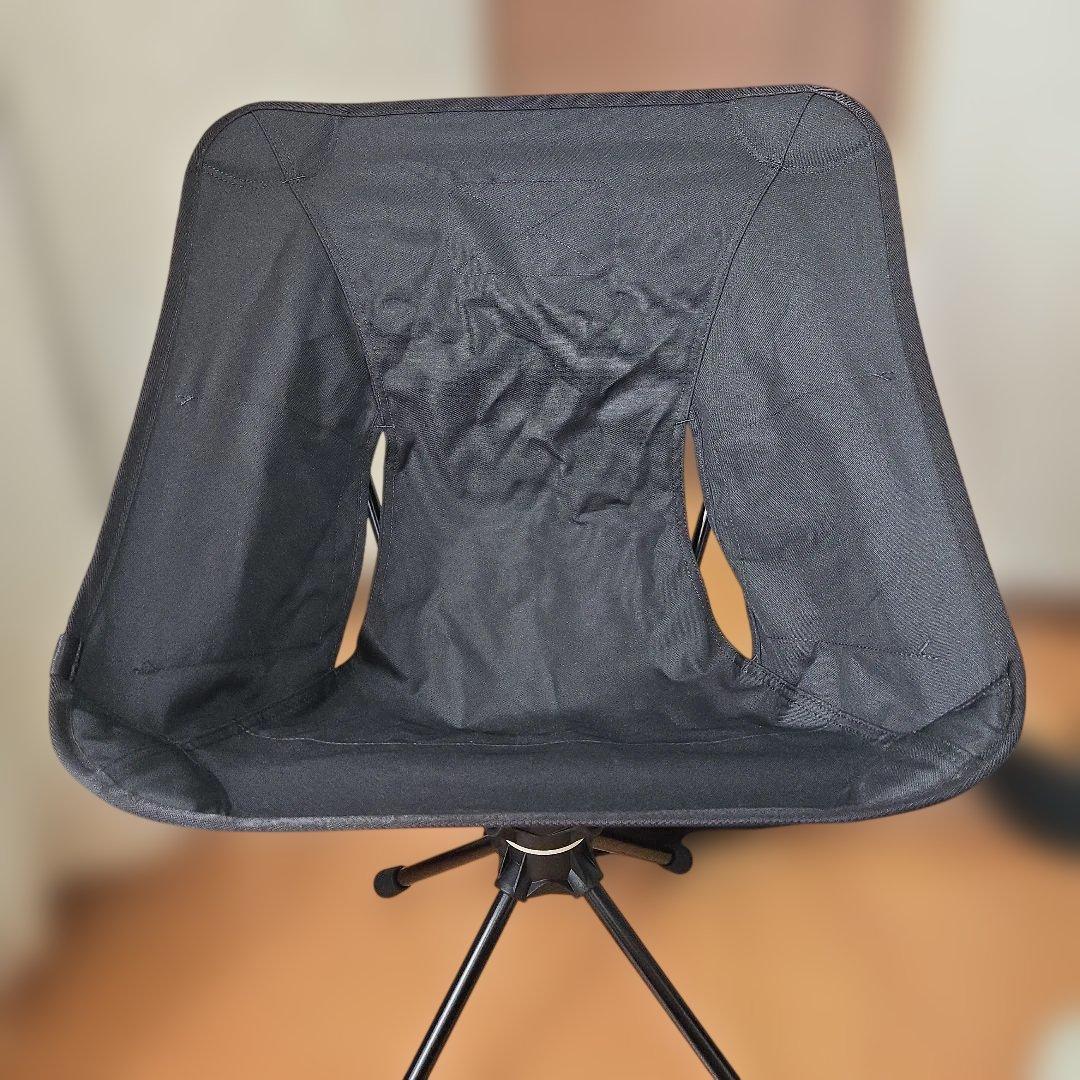 ヘリノックスアウトドアチェア ブラック メッシュ回転