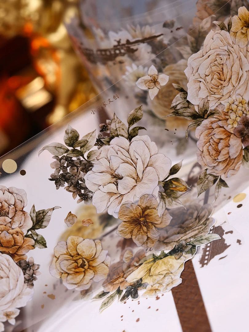 ⭐️SALE⭐️ 小白家文創《焦糖拿铁》海外マスキングテープ　マステ 【2521】