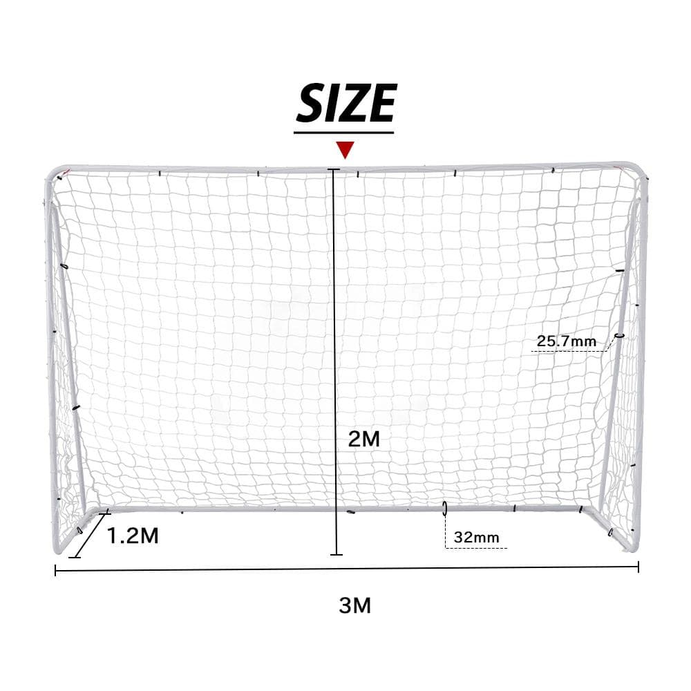 新品フットサルゴール 3m×2m 公式サイズ 組み立て式1817-160