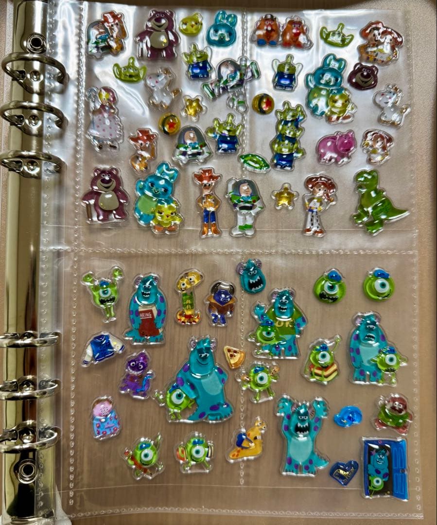 プチドロップステッカー ディズニー シール帳 A5 完成品