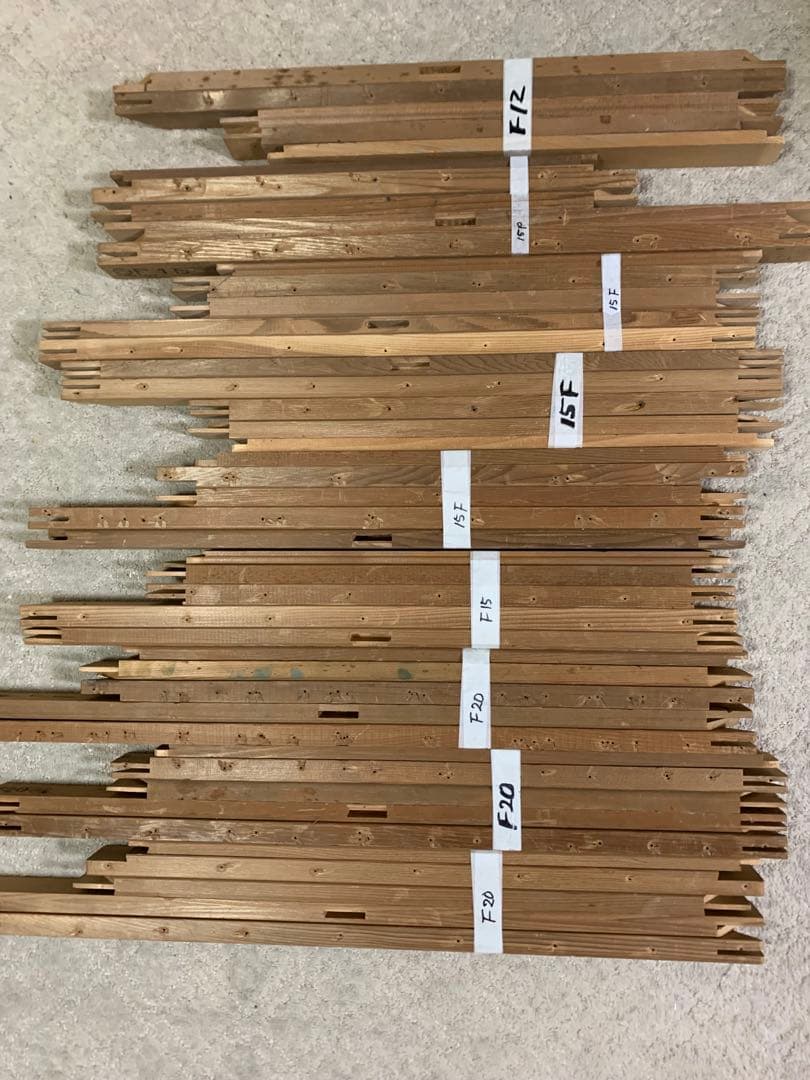 木枠　 F12 F15 P15F20 セット9組　中古