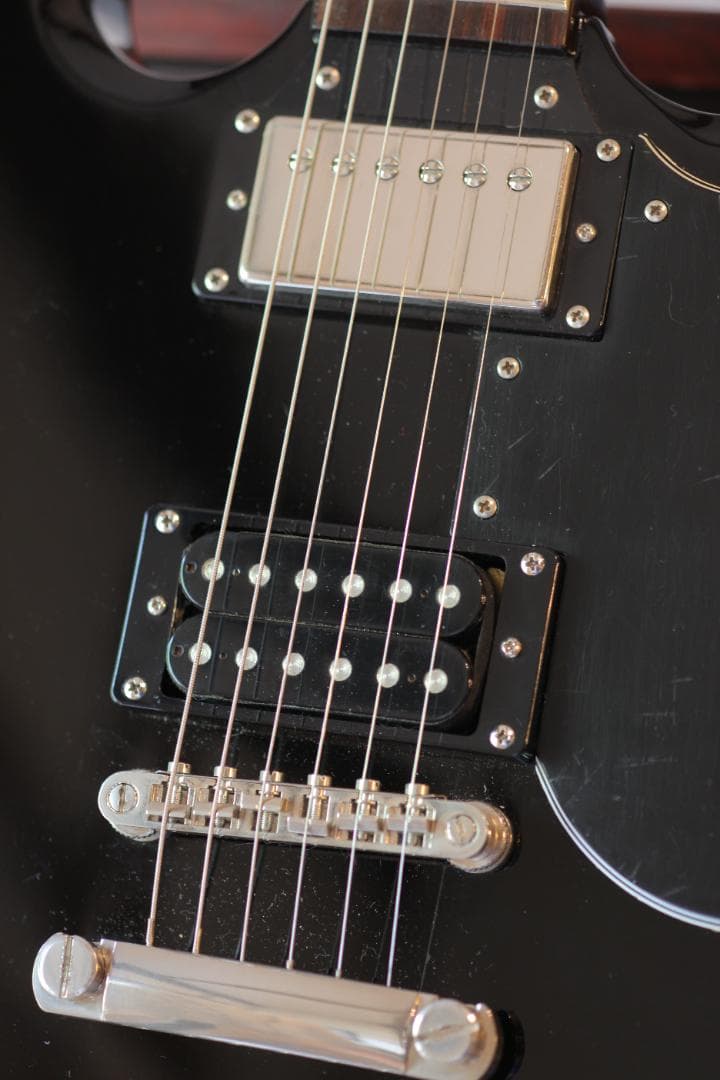 動画あり! Epiphone SG Pro ソリッドブラック整備済