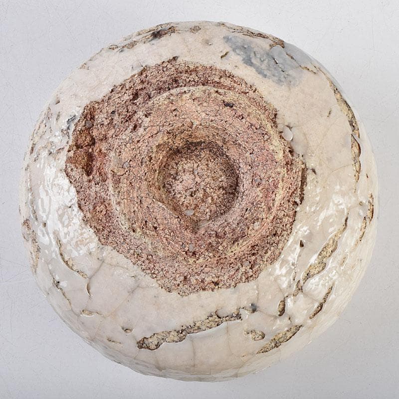 茶道具　人間国宝　荒川豊蔵作　鬼志野　茶碗　加藤卓男 識箱　M　R9188