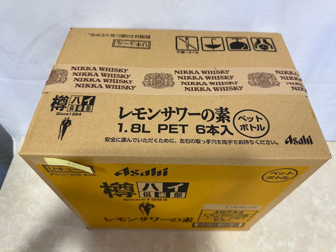 8) 格安！アサヒ「樽ハイ倶楽部レモンサワ一の素 1800ml」の6本セット