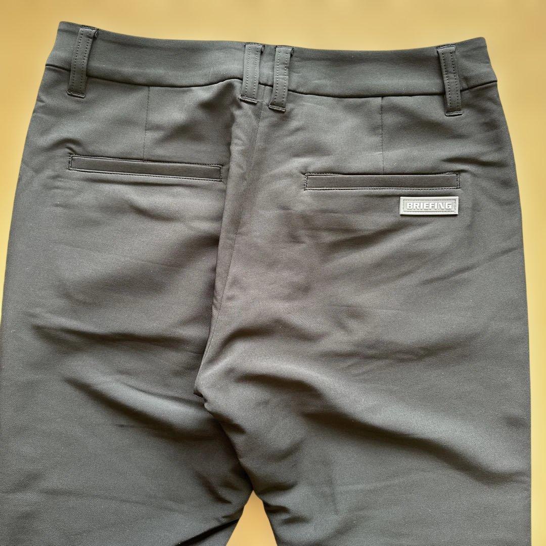 BRIEFING ブラック スリムフィットパンツ