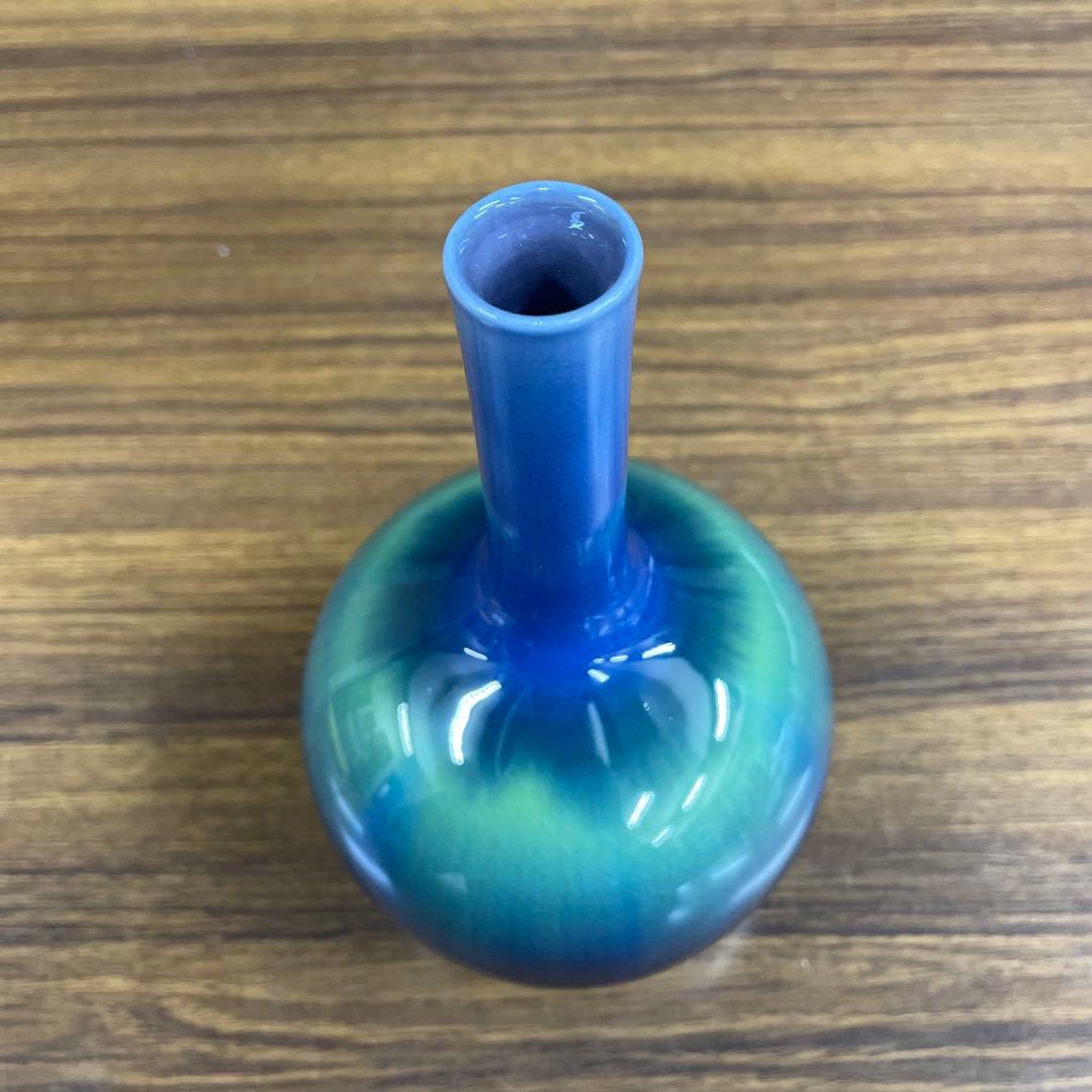 【美品】三代徳田八十吉　花入　九谷焼