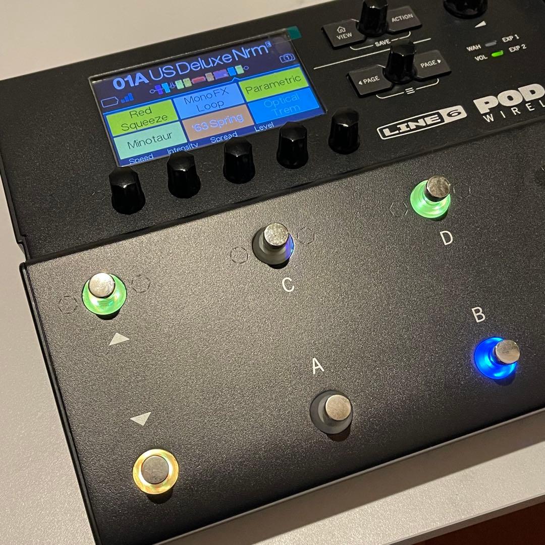 LINE6 Pod Go ワイヤレス マルチエフェクター 専用ケース付き 美品