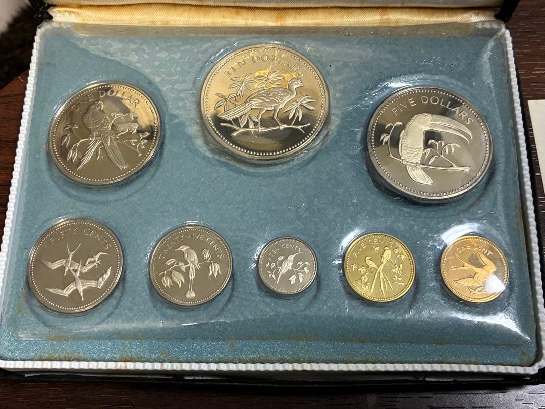 フランクリンミント　ベリーズ　8種類　硬貨セット　1974