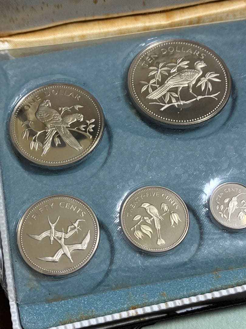 フランクリンミント　ベリーズ　8種類　硬貨セット　1974