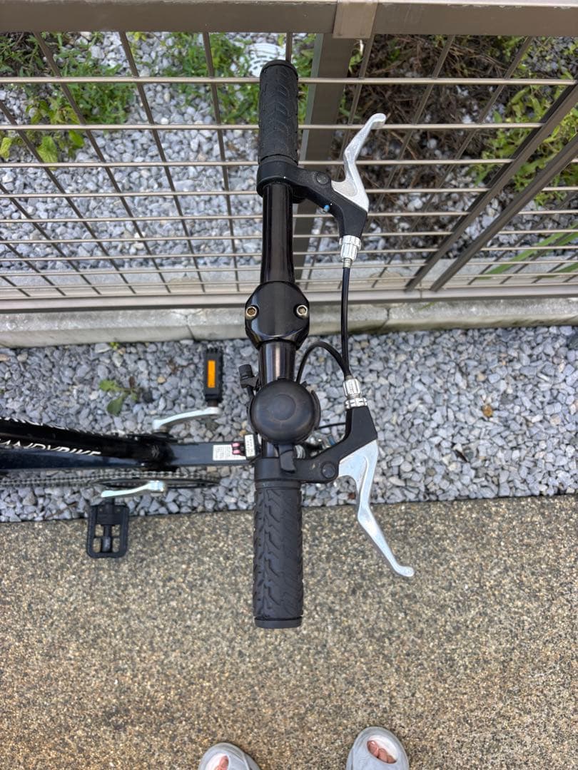 HANDYBIKE 折りたたみ自転車 ブラック　タイヤ故障