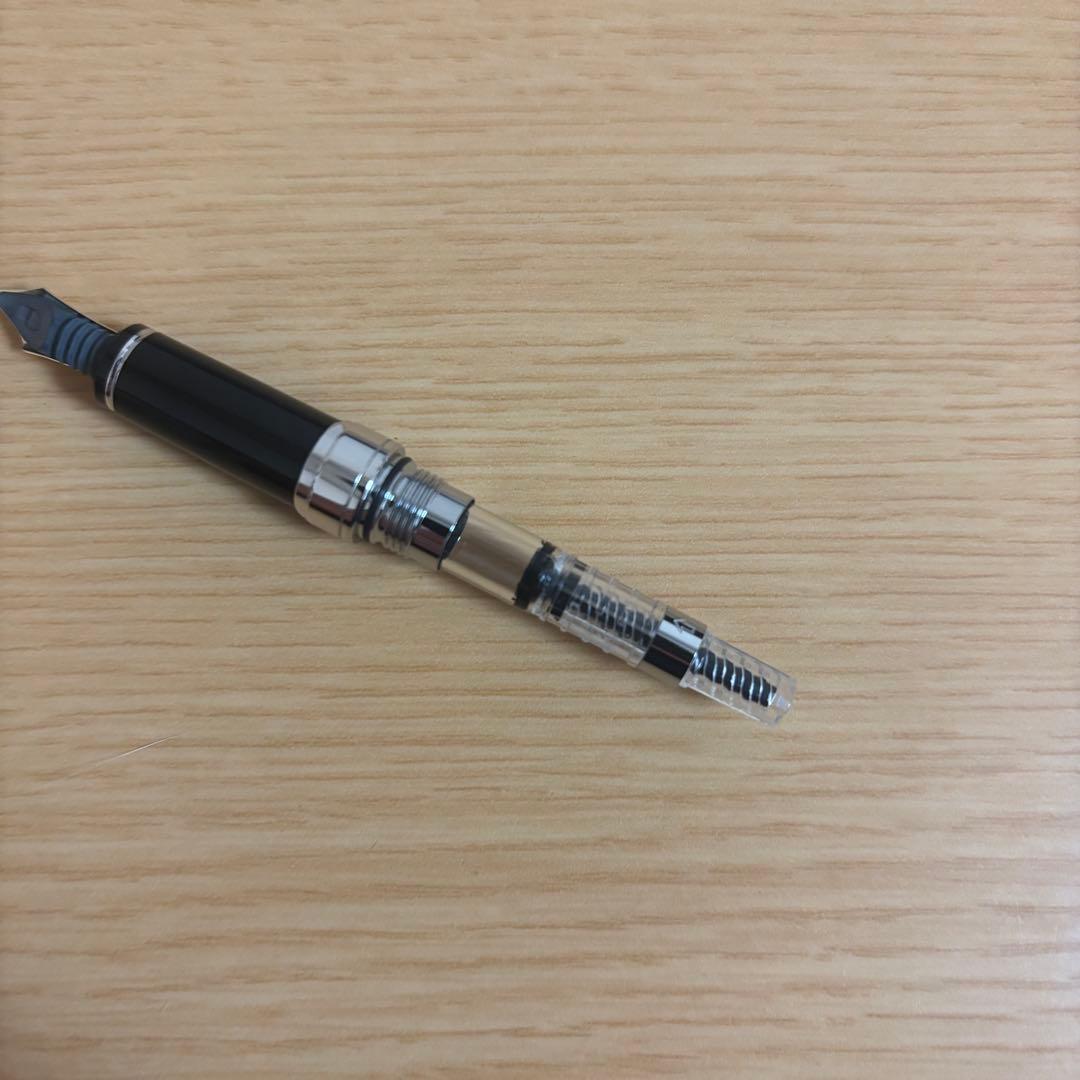 パイロット 万年筆 グランセ NC スターリングシルバー ストライプ M 廃盤