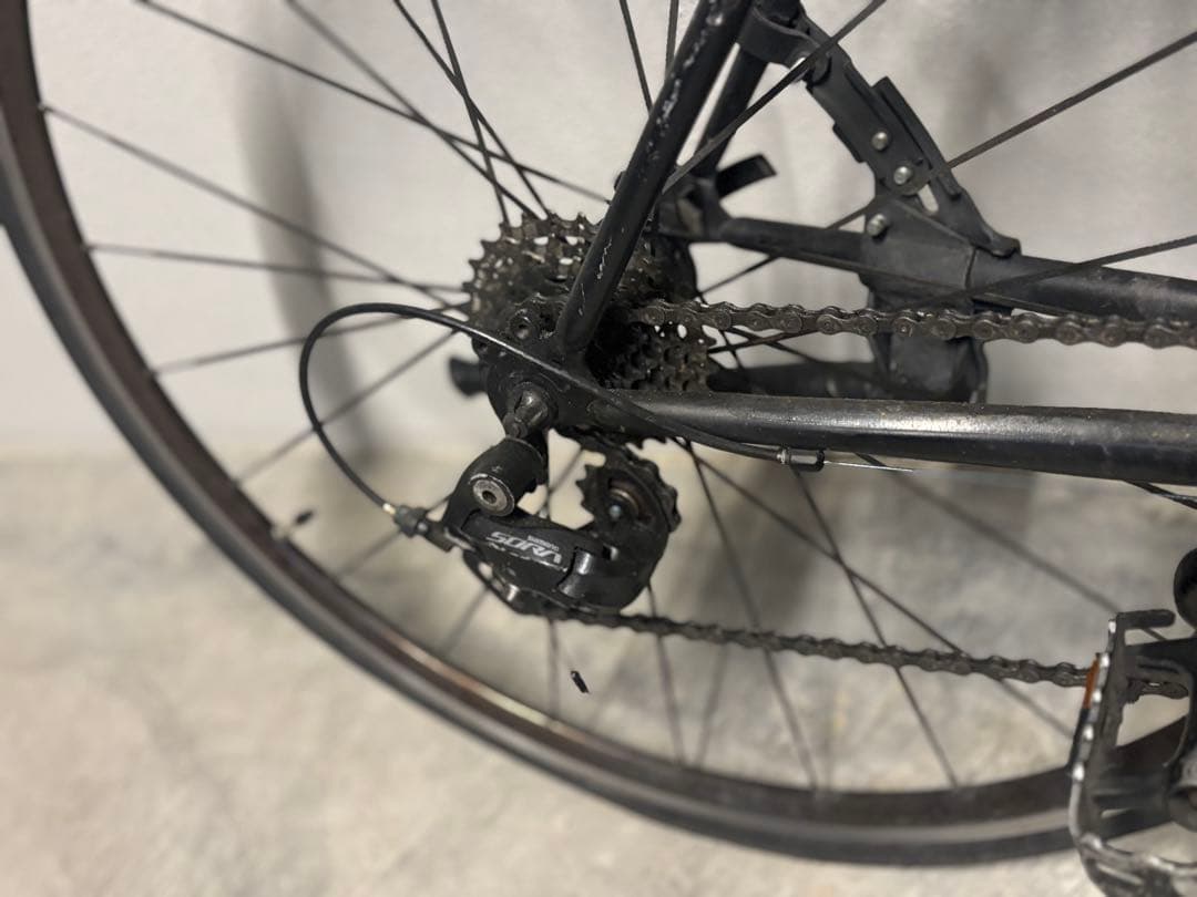 ロードバイク ブラック　fuji BALLAD Ω オメガ