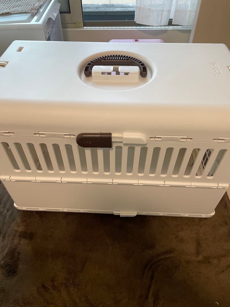 Richell ペットキャリー 2個セット ホワイト・ピンク